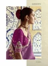Pankhudi By Kimora Pure Based Fancy Fabric Handwork Designer Saree